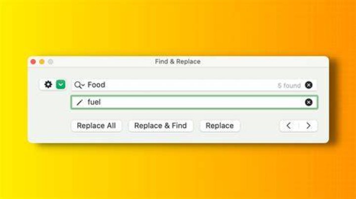 Find and Replace