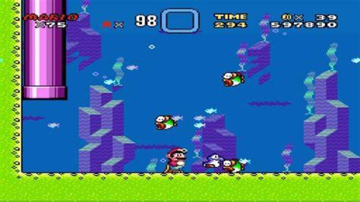 How to get a blue Yoshi in Super Mario World?