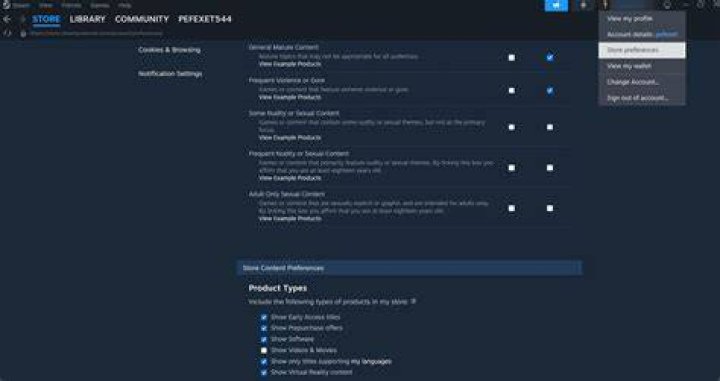Preferences (steam)