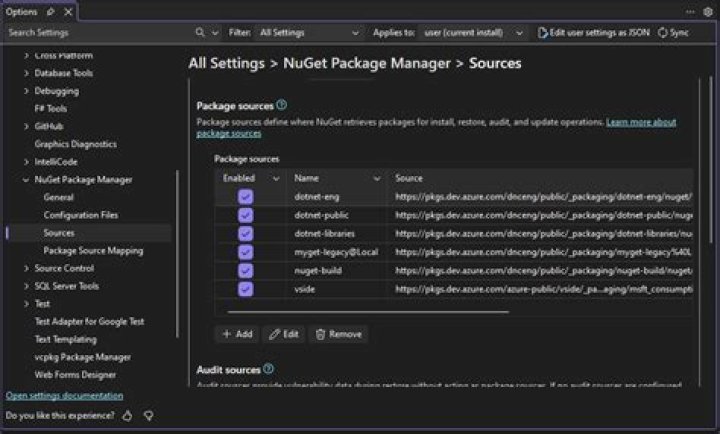 Removing Nuget Source from Visual Studio