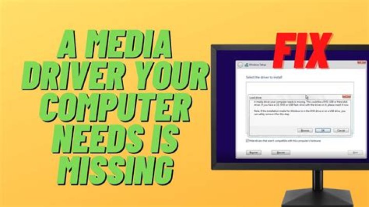 Windows 10 Installation - A media driver your computer needs is missing